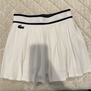 Lacoste White Skirt with Navy Trim